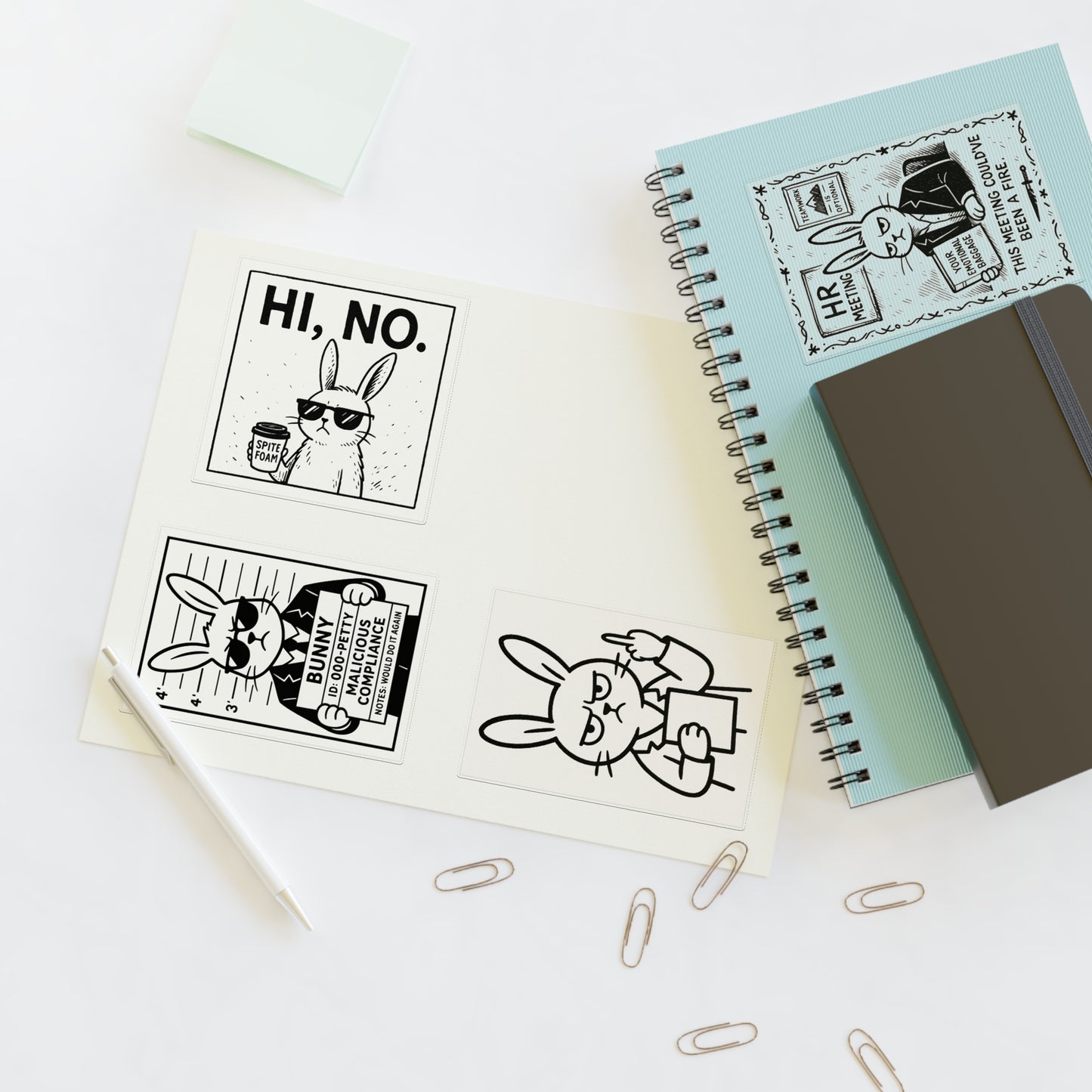 "Hi! No." -Sticker Set
