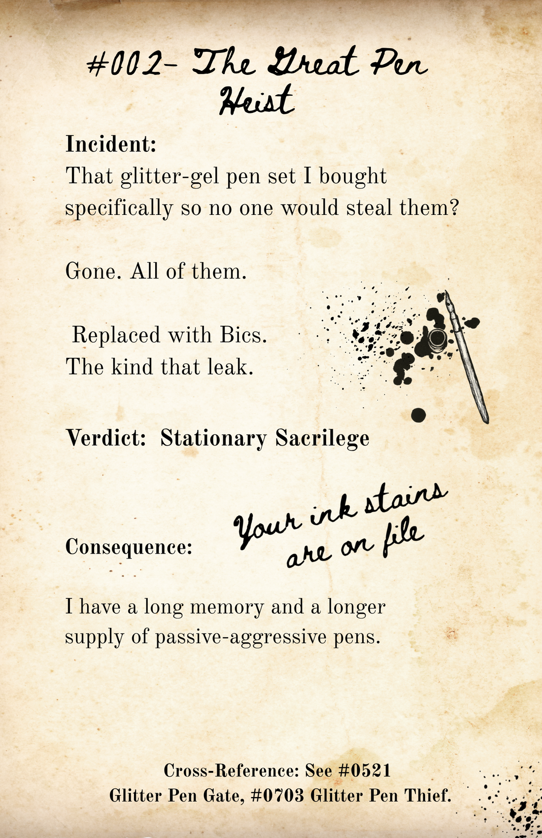 All That Glitters Must Be Paid For- The Great Glitter Genesis