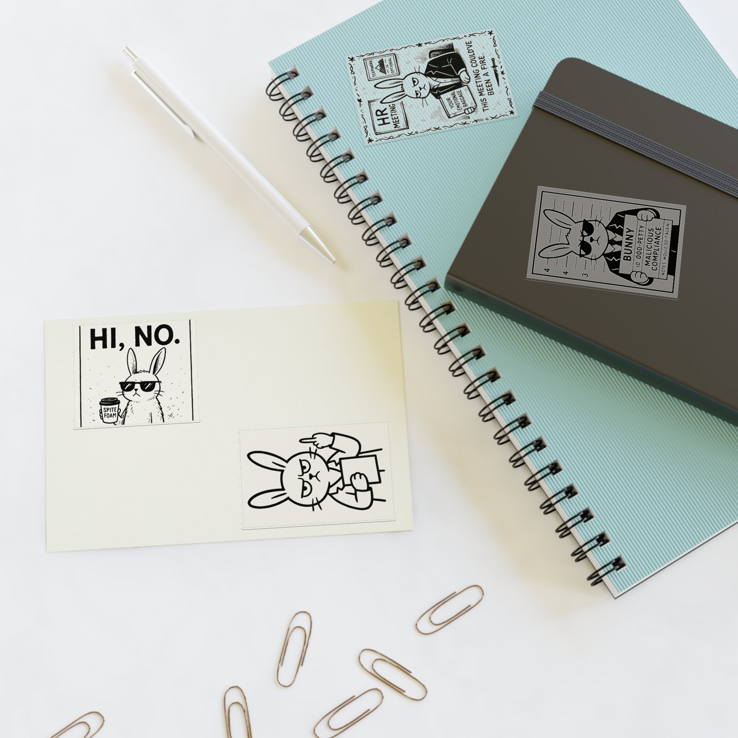 "Hi! No." -Sticker Set