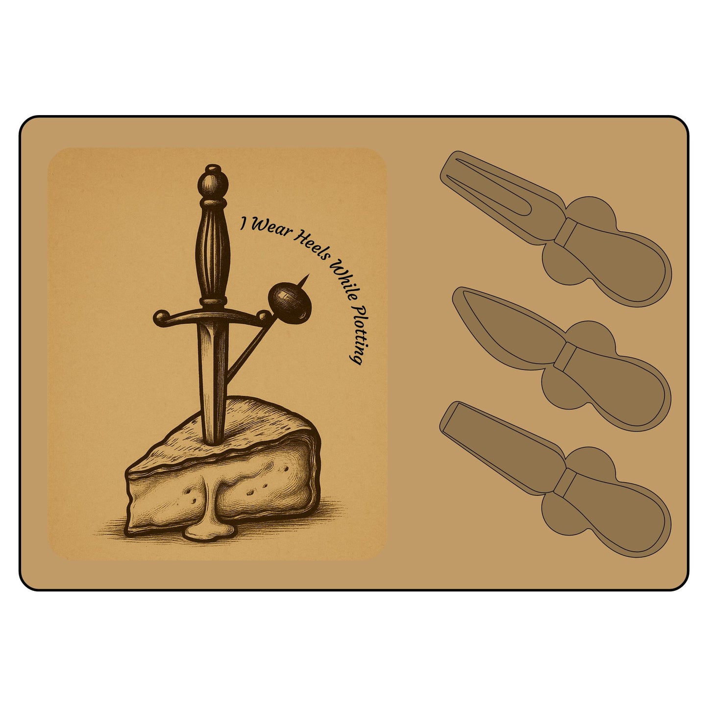 Bunny’s Petty Charcuterie Board -Appetizers for Awkward Apologies, Served Cold - Velinwood Court Home Goods