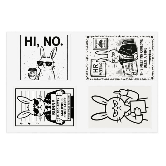"Hi! No." -Sticker Set