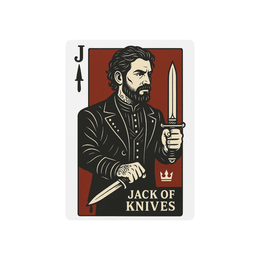 Jack of Knives- Velinwood Playing Card Deck