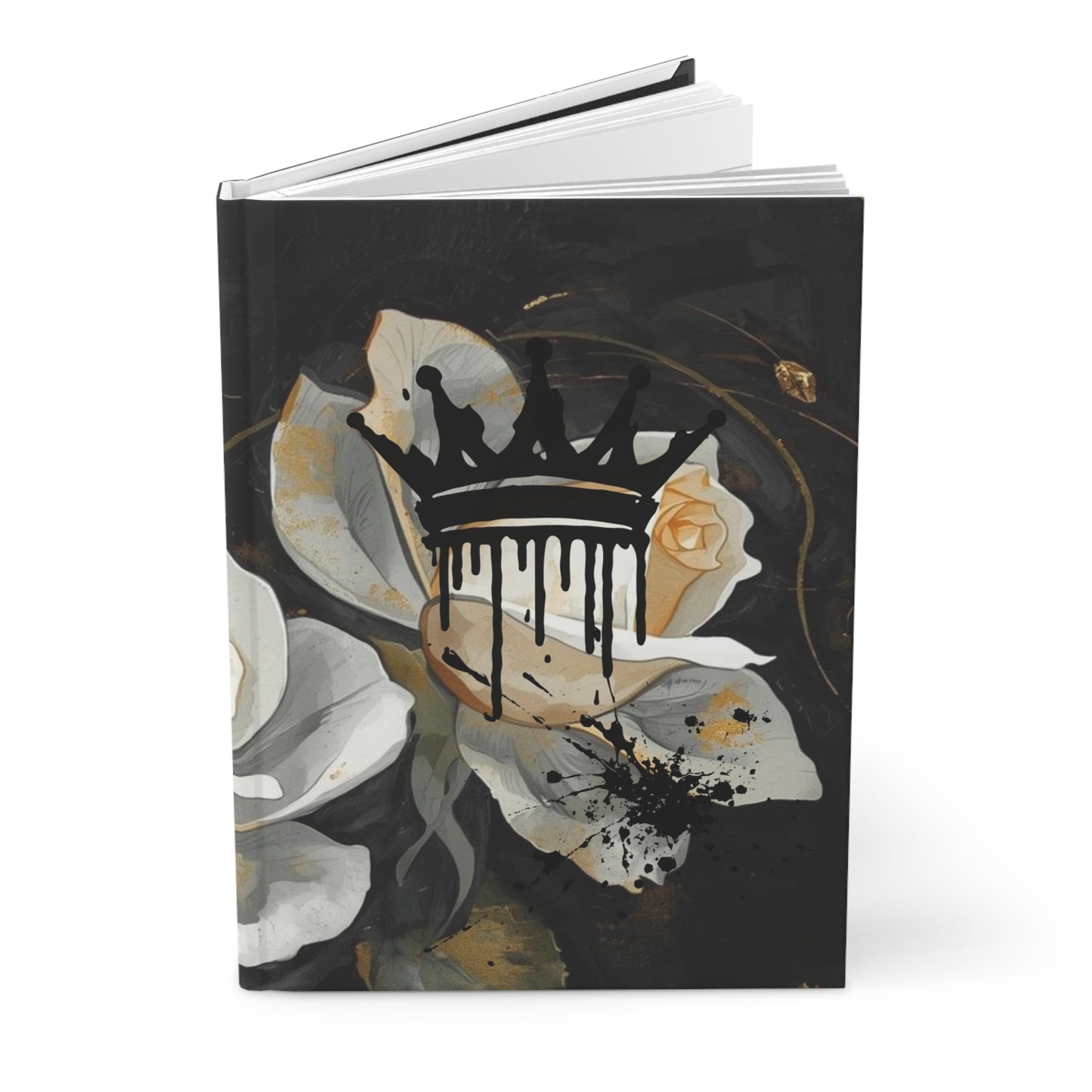 The Queen’s Inked crown Journal Leather-Bound Dream Journal, Inspiring Creative Spaces, Gift for Writers and Artists, Planning Notebook, Artistic Recording Diary