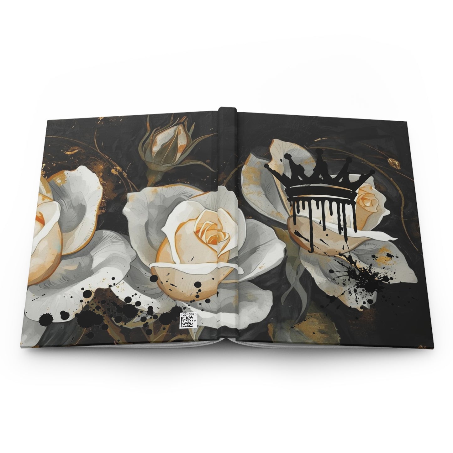 The Queen’s Inked crown Journal Leather-Bound Dream Journal, Inspiring Creative Spaces, Gift for Writers and Artists, Planning Notebook, Artistic Recording Diary